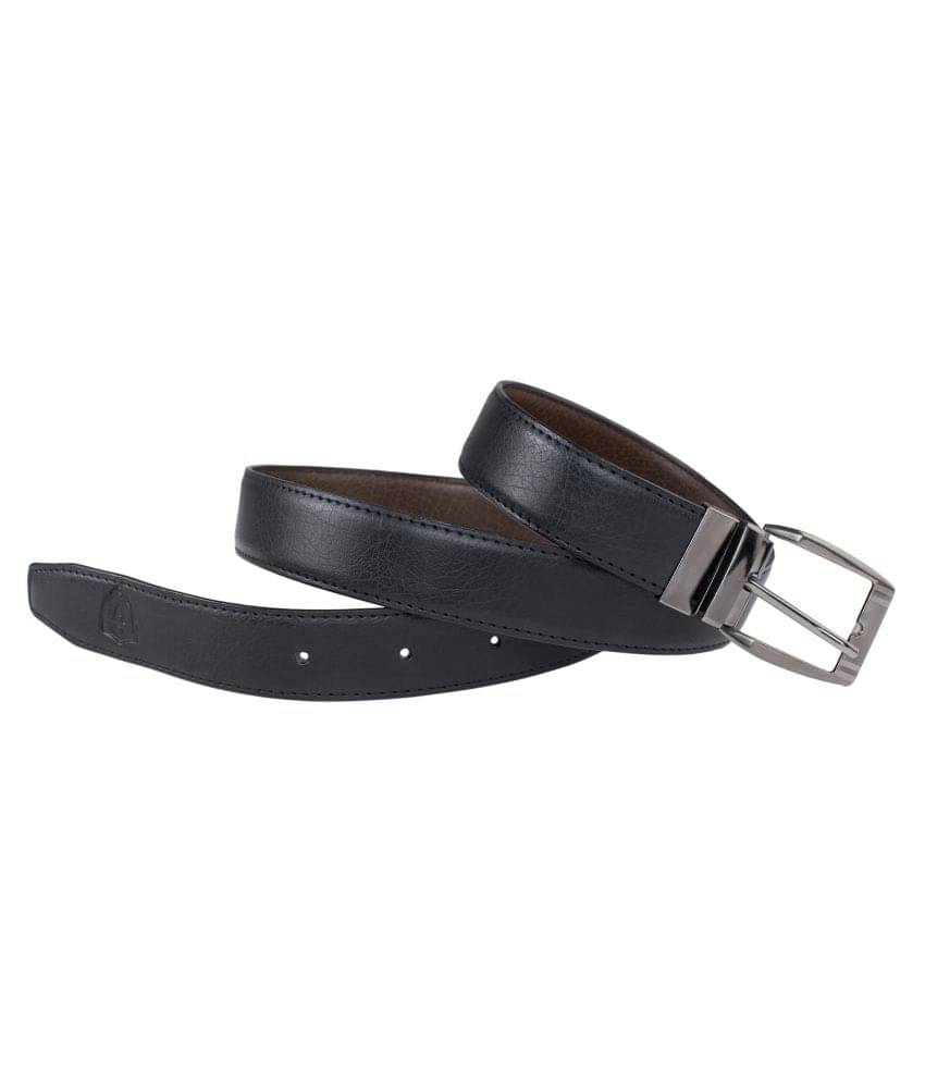 Keviv - Black Leather Men's Casual Belt ( Pack of 1 )     			Keviv - Black Leather Men's Casual Belt ( Pack of 1 )