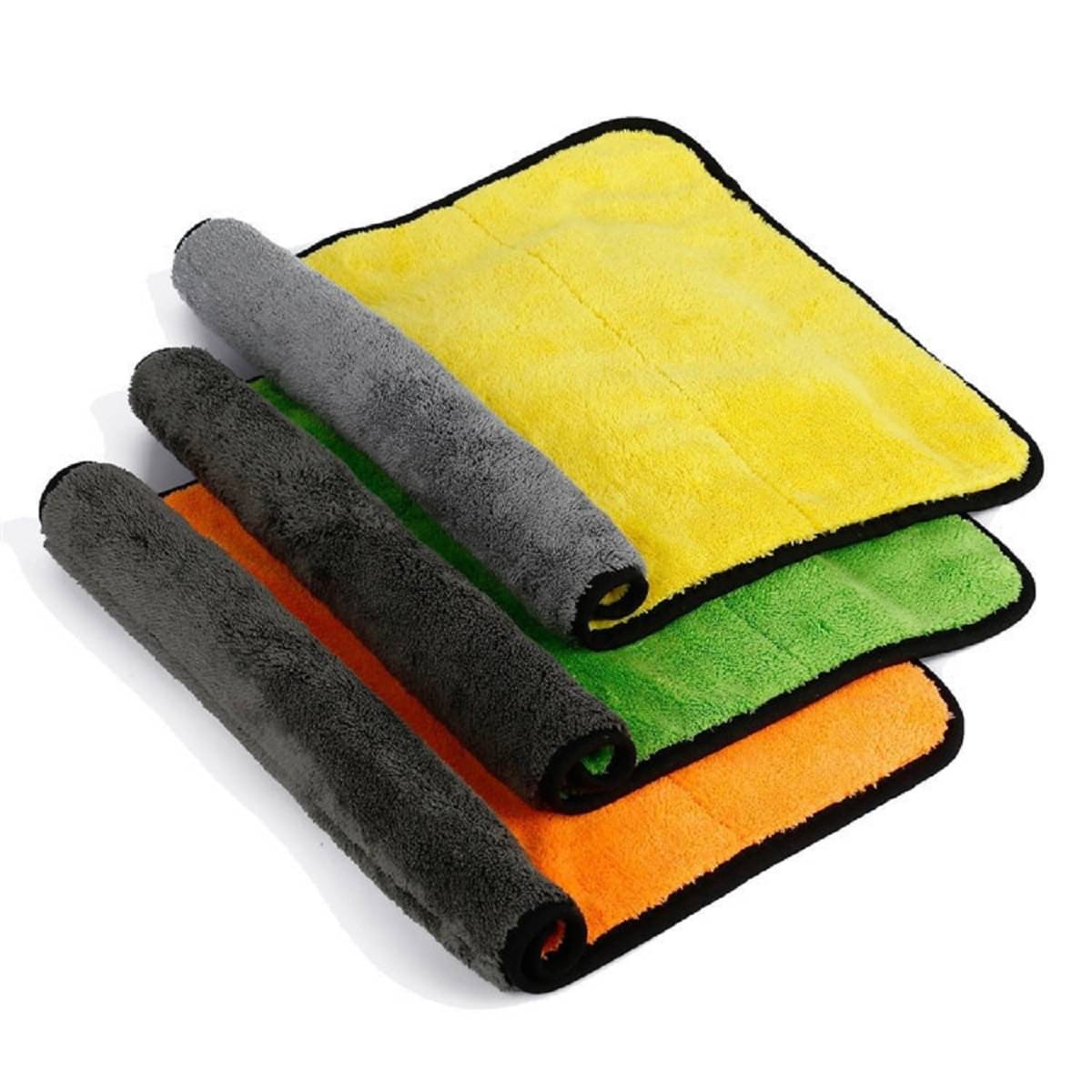     			Penyan™ Heavy Microfiber Cloth for Car Cleaning and Detailing, Double Sided, Extra Thick Plush Microfiber Towel Lint-Free, 800 GSM, Size 30 x 45 cm, Pack of 3
