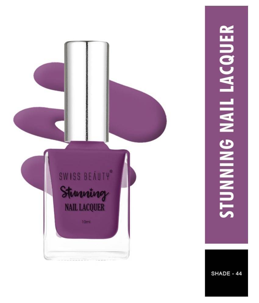     			Swiss Beauty Stunning Nail Polish Purple Crme Pack of 3 10 mL