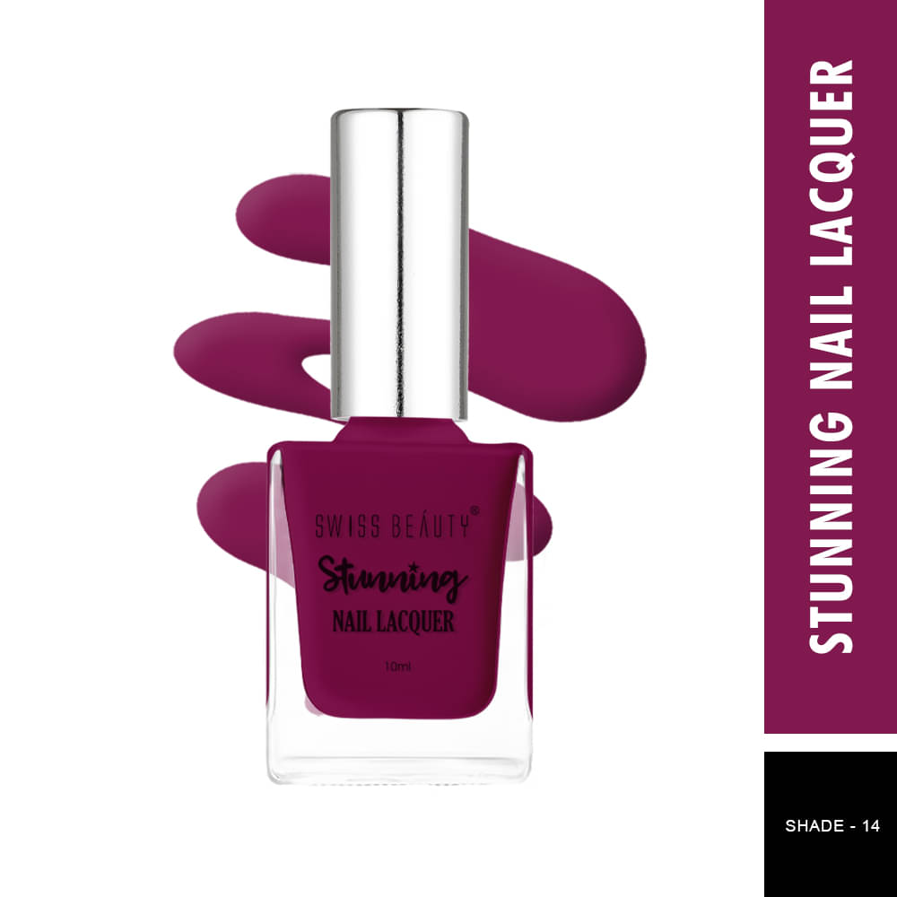     			Swiss Beauty Stunning Nail Polish Wine Crme Pack of 3 10 mL