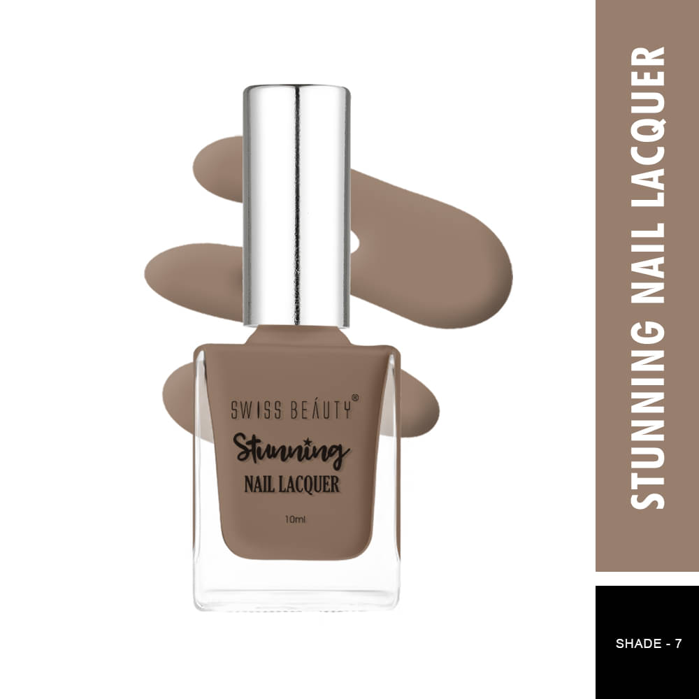     			Swiss Beauty Stunning Nail Polish Brown Crme Pack of 3 10 mL
