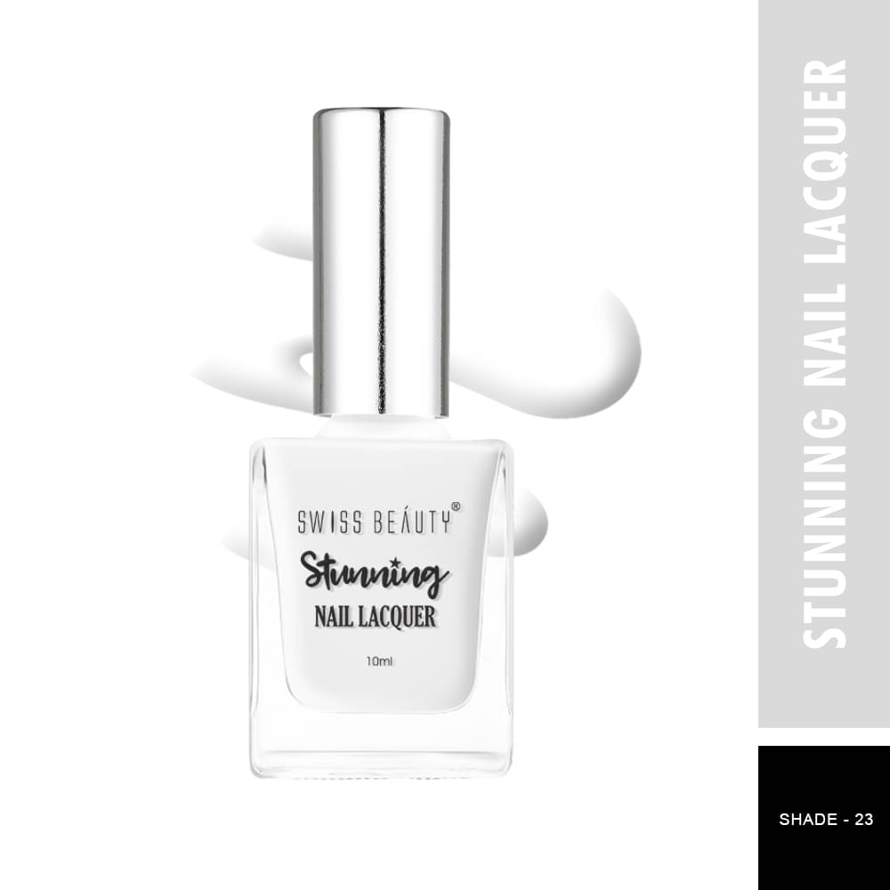     			Swiss Beauty Stunning Nail Polish Grey Crme Pack of 3 10 mL