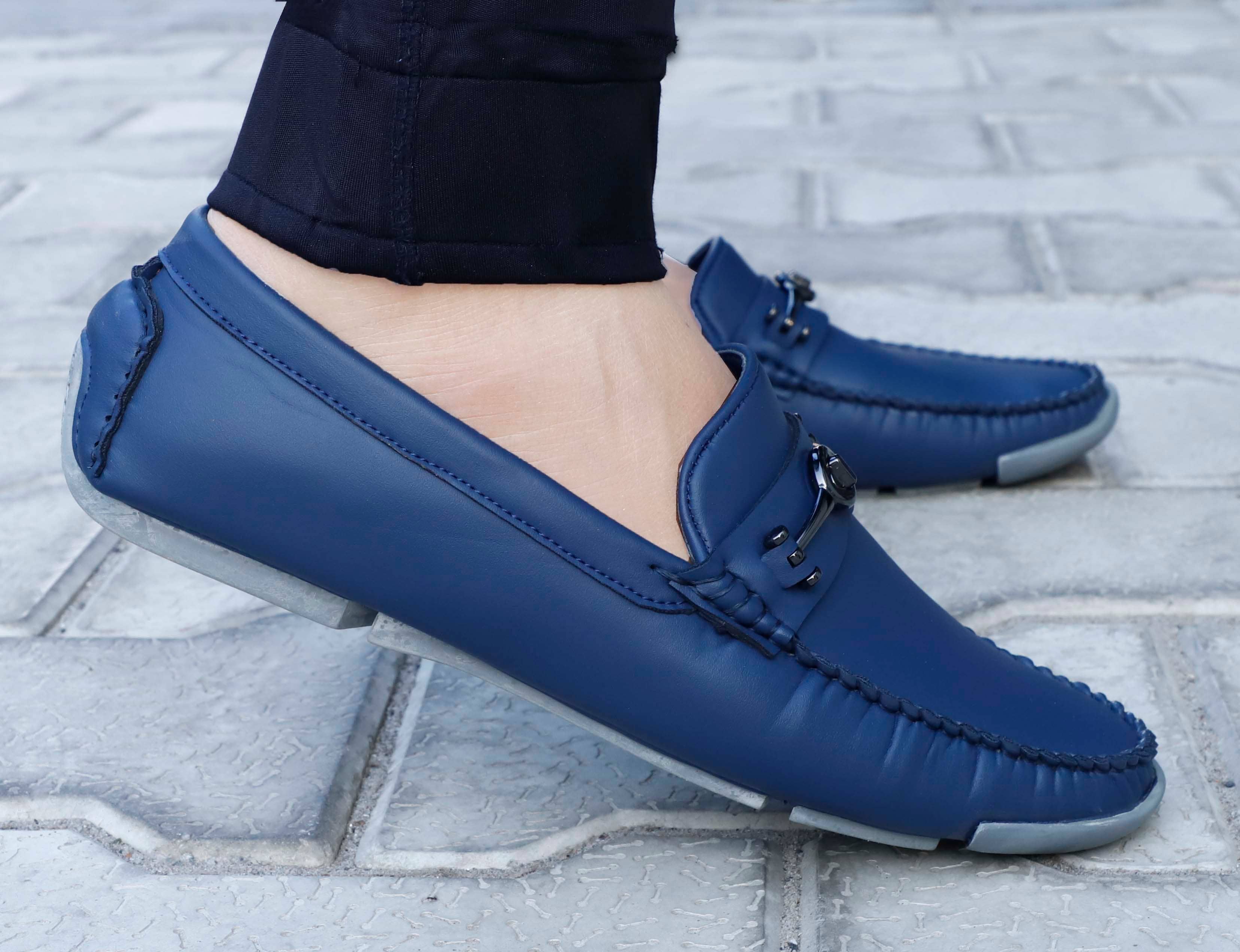 Aadi Blue Loafers - Formal Shoes | Buy online on ZillyBuy