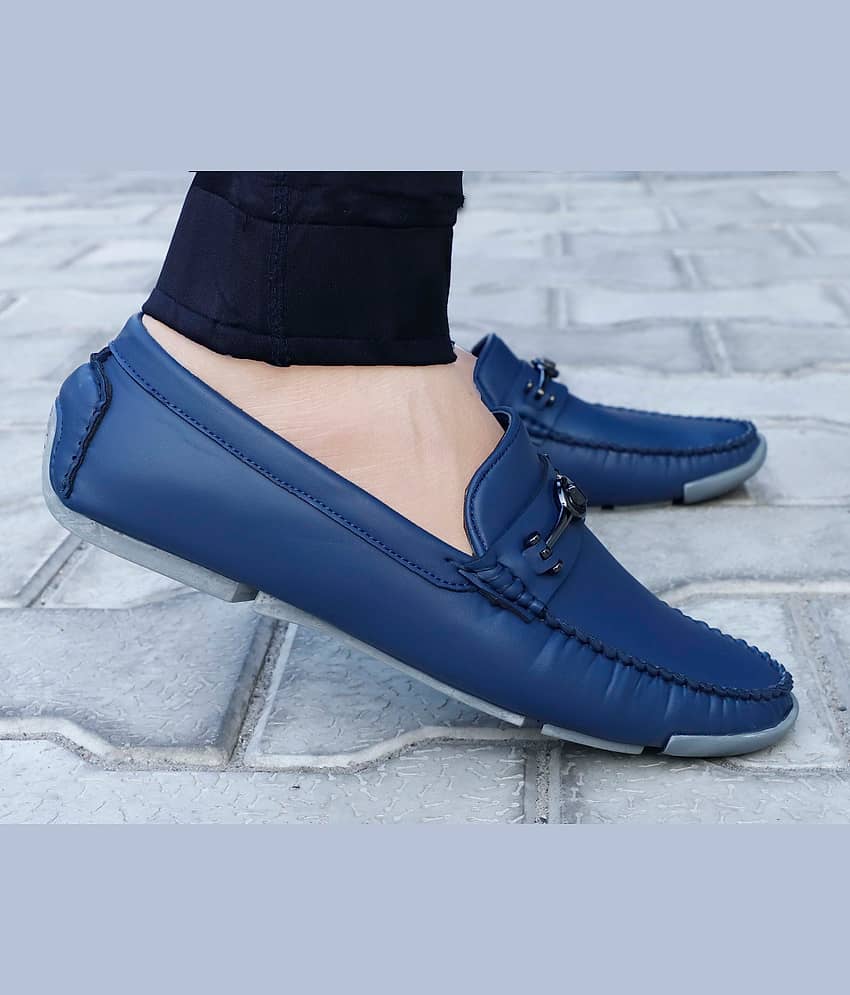 Aadi Blue Loafers - Formal Shoes | Buy online on ZillyBuy