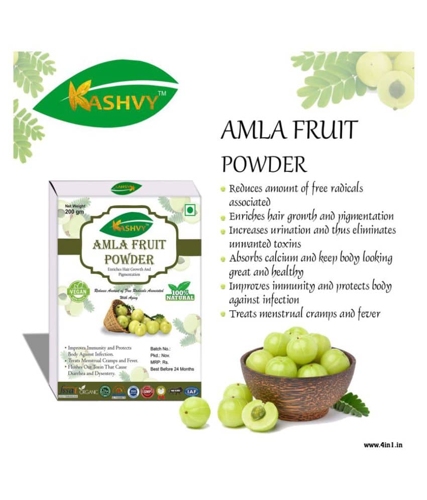 Kashvy Amla Fruit Powder 100 Gm Pack of 1