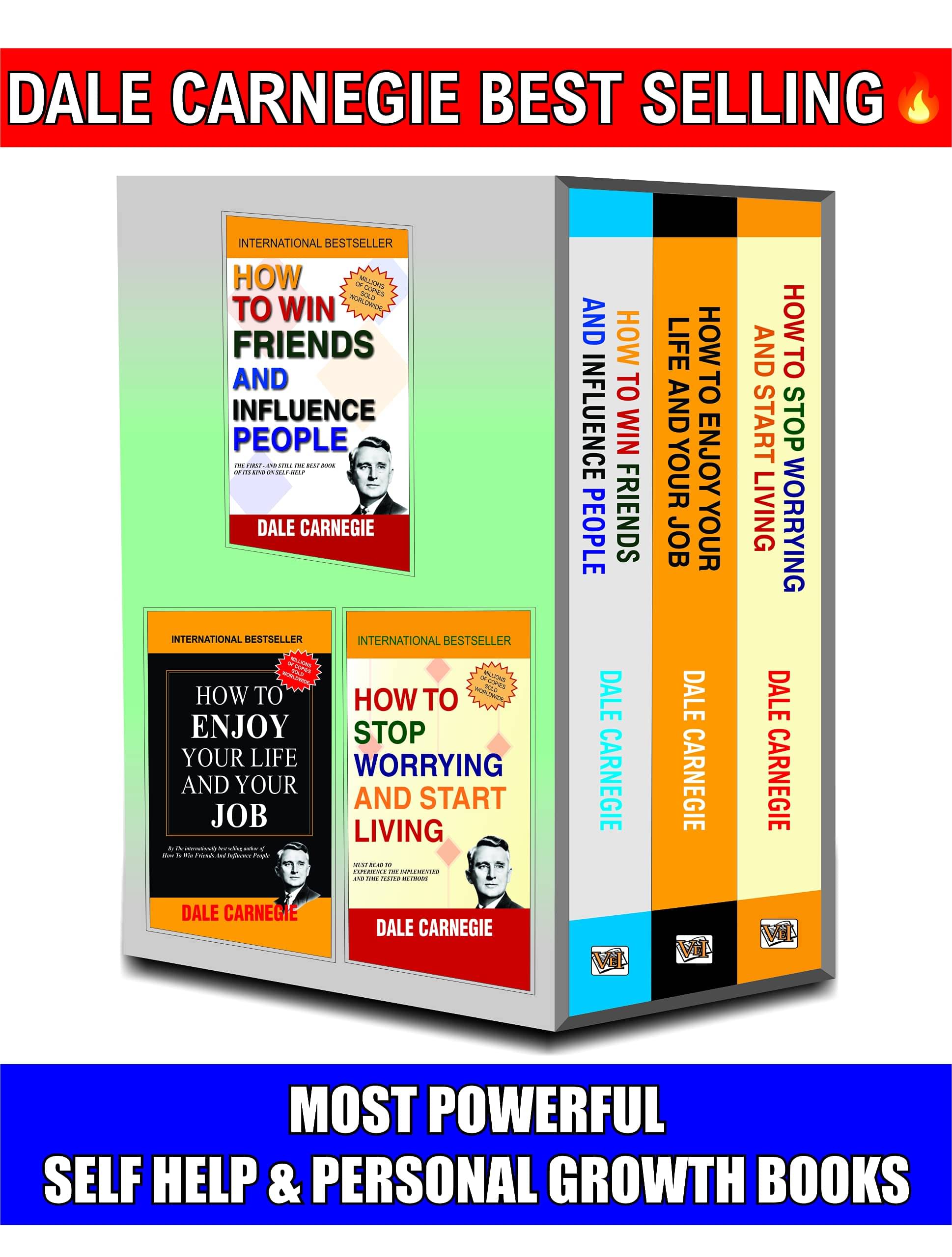 Dale Carnegie Books In English, 3 Best Selling Self Help & Personal Growth Books Set, How To Win Friends And Influence People, English Speaking Course Books & Many More Powerful Books Of Dale Carnegie Dale Carnegie Books In English, 3 Best Selling Self Help & Personal Growth Books Set, How To Win Friends And Influence People, English Speaking Course Books & Many More Powerful Books Of Dale Carnegie