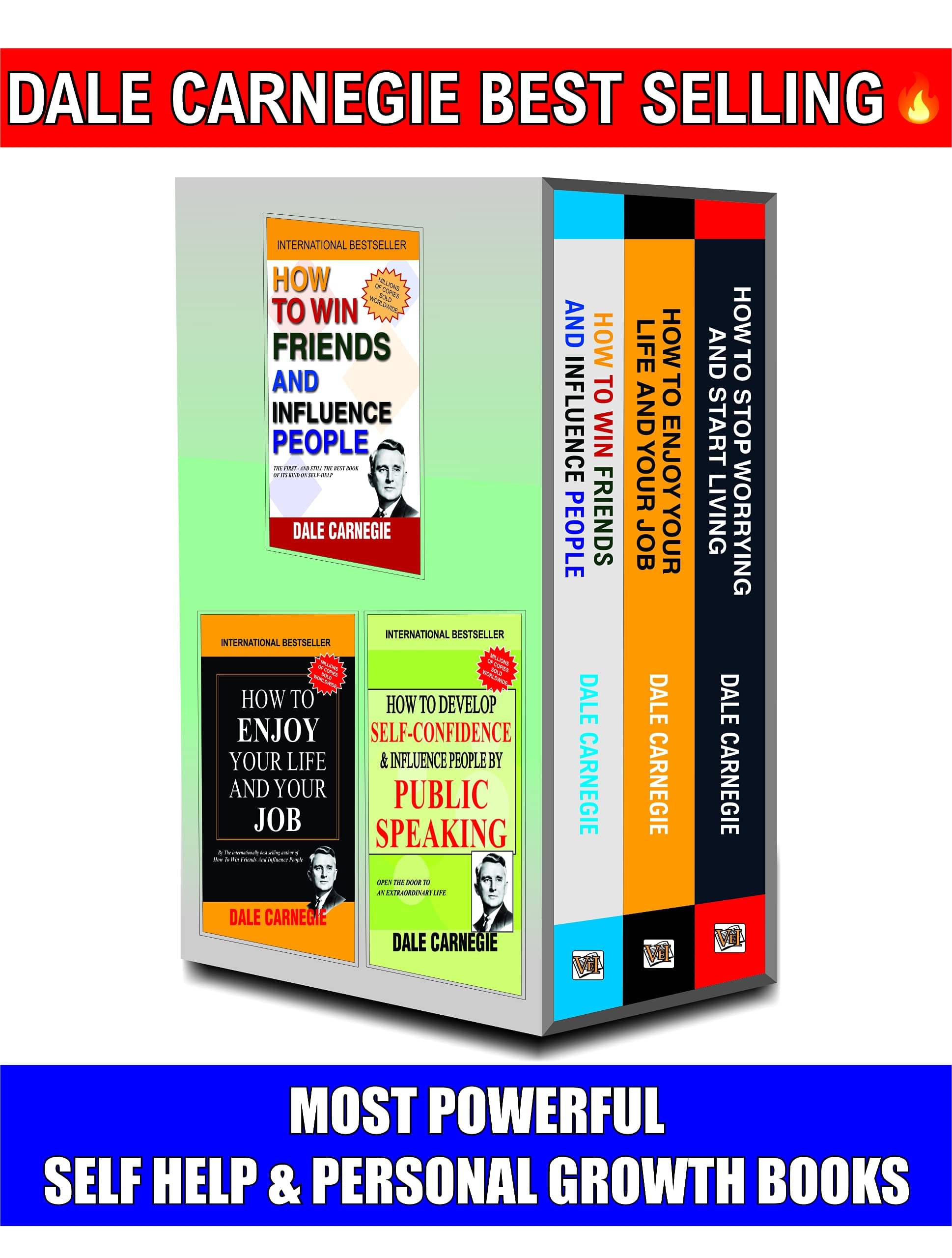 Dale Carnegie Books In English, 3 Best Selling Self Help & Personal Growth Books Set, How To Win Friends And Influence People, English Speaking Course Books & Many More Powerful Books Of Dale Carnegie Dale Carnegie Books In English, 3 Best Selling Self Help & Personal Growth Books Set, How To Win Friends And Influence People, English Speaking Course Books & Many More Powerful Books Of Dale Carnegie