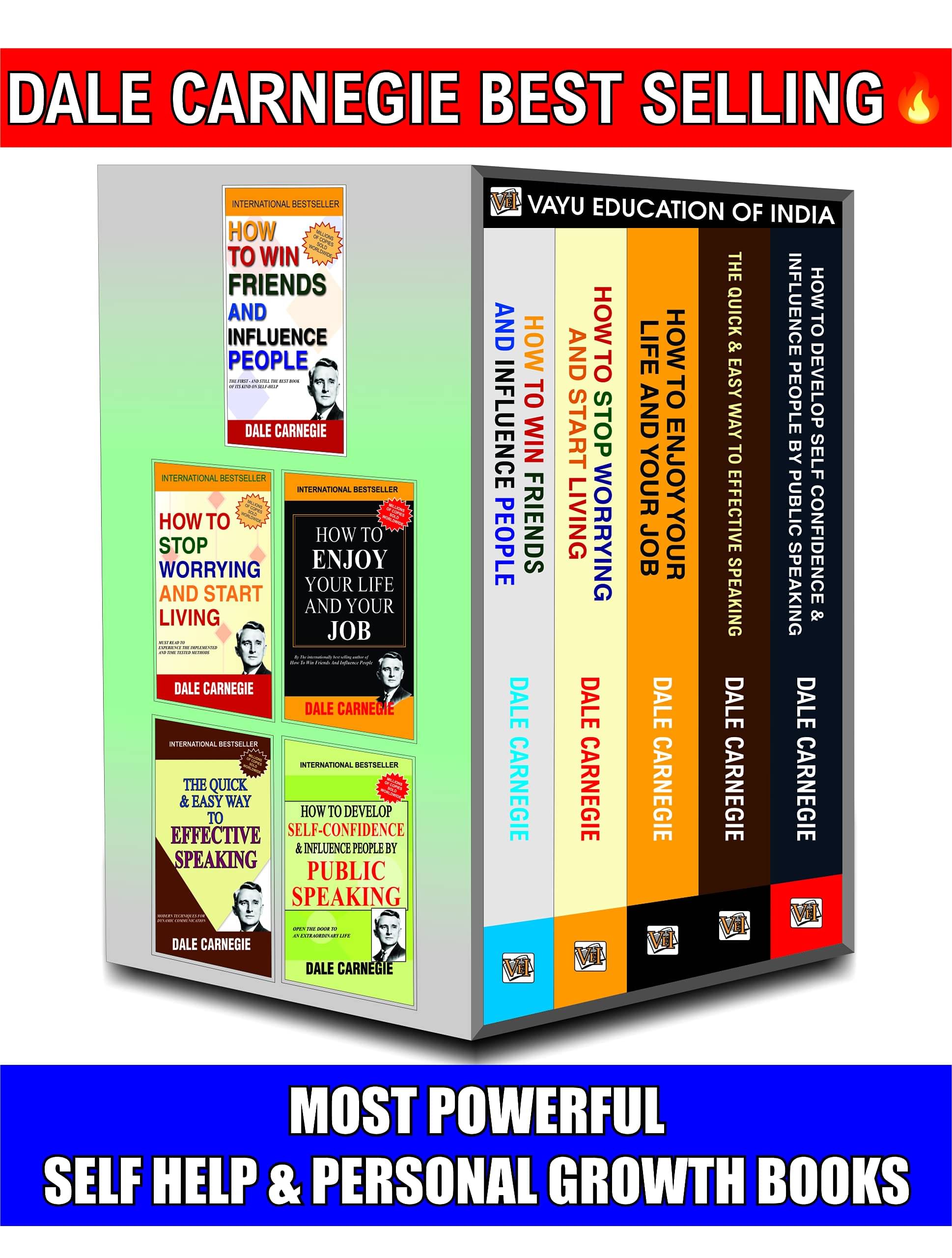 Dale Carnegie Books In English, 5 Best Selling Self Help & Personal Growth Books Set, How To Win Friends And Influence People, English Speaking Course Books & Many More Powerful Books Of Dale Carnegie (Paperback, Dale Carnegie) Dale Carnegie Books In English, 5 Best Selling Self Help & Personal Growth Books Set, How To Win Friends And Influence People, English Speaking Course Books & Many More Powerful Books Of Dale Carnegie (Paperback, Dale Carnegie)