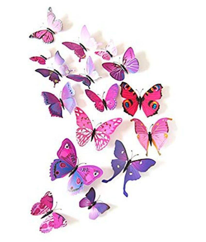 Idream Purple Butterfly Magnet Nature 3D Sticker ( 12 x 9 cms )     			Idream Purple Butterfly Magnet Nature 3D Sticker ( 12 x 9 cms )