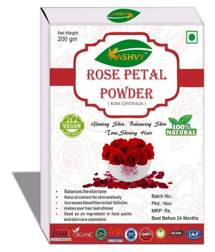     			Kashvy Rose Petal Powder 200 Gm Pack of 1