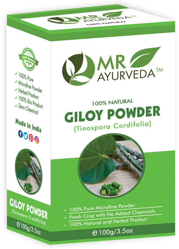MR Ayurveda 100% Pure Giloy Powder Hair Scalp Treatment 100 g