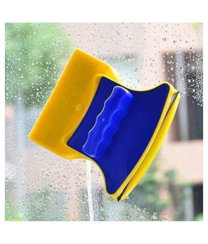 Magnetic Window Cleaner Double-Side Glazed Two Sided Glass Cleaner Wiper with 2 Extra Cleaning Cotton Cleaner Wipes (Multicolor) Magnetic Window Cleaner Double-Side Glazed Two Sided Glass Cleaner Wiper with 2 Extra Cleaning Cotton Cleaner Wipes (Multicolor)