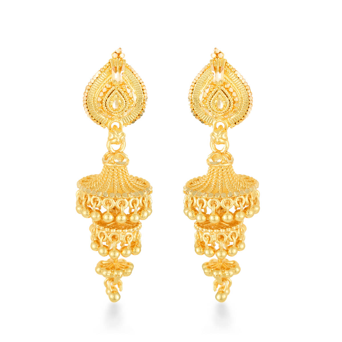 Vighnaharta Traditional, wedding and Party wear Gold Plated alloy jhumki Earring for Women and Girls (VFJ1249ERG) - Earrings | Buy online on ZillyBuy