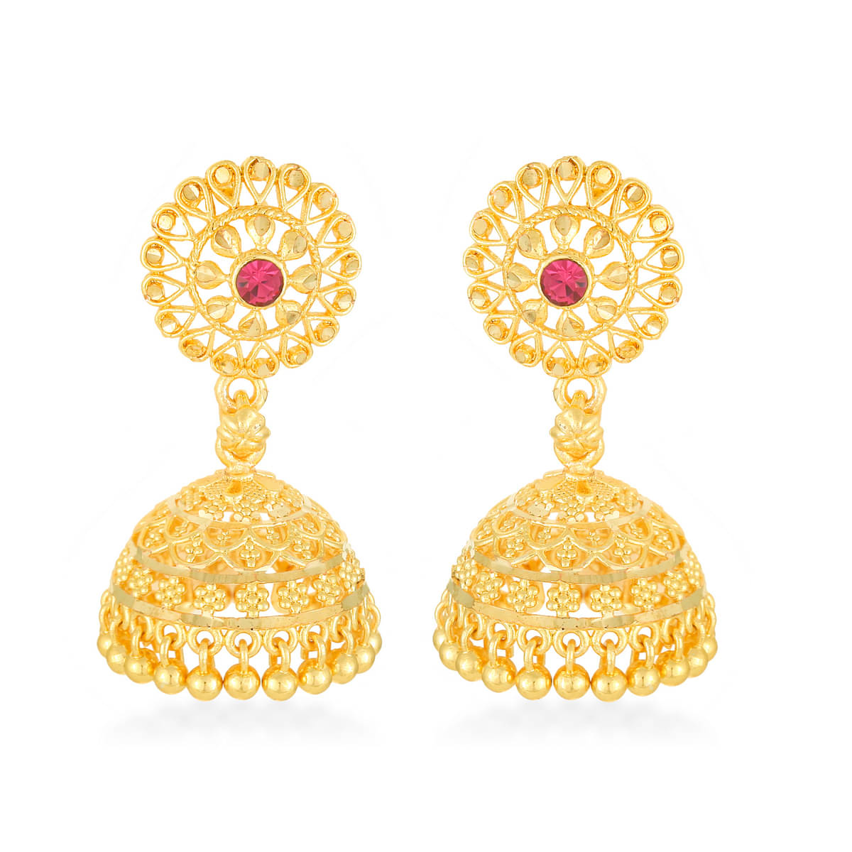     			Vighnaharta Traditional, wedding and Party wear Gold Plated alloy jhumki Earring for Women and Girls (VFJ1251ERG)