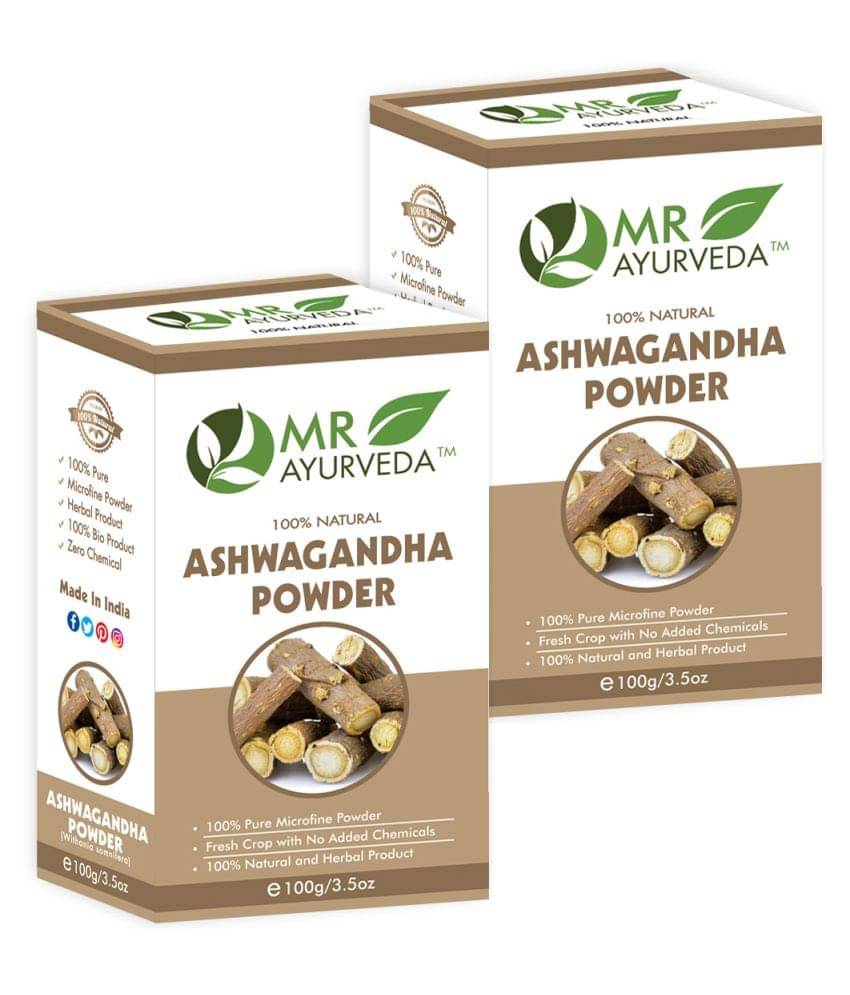 MR Ayurveda Best Selling Ashwagandha Powder Hair Scalp Treatment 200 g Pack of 2 MR Ayurveda Best Selling Ashwagandha Powder Hair Scalp Treatment 200 g Pack of 2