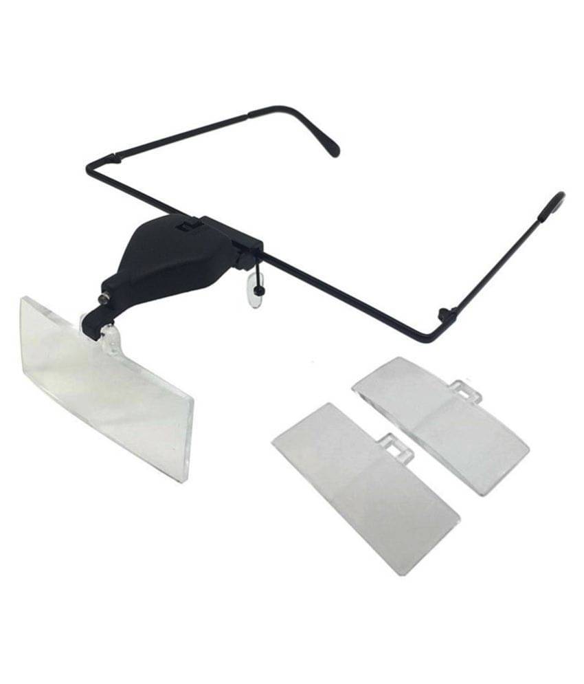     			Jm 1.5X 2.5X 3.5X 1 LED Head Hand Free Magnifier Magnifying Glass Microscope