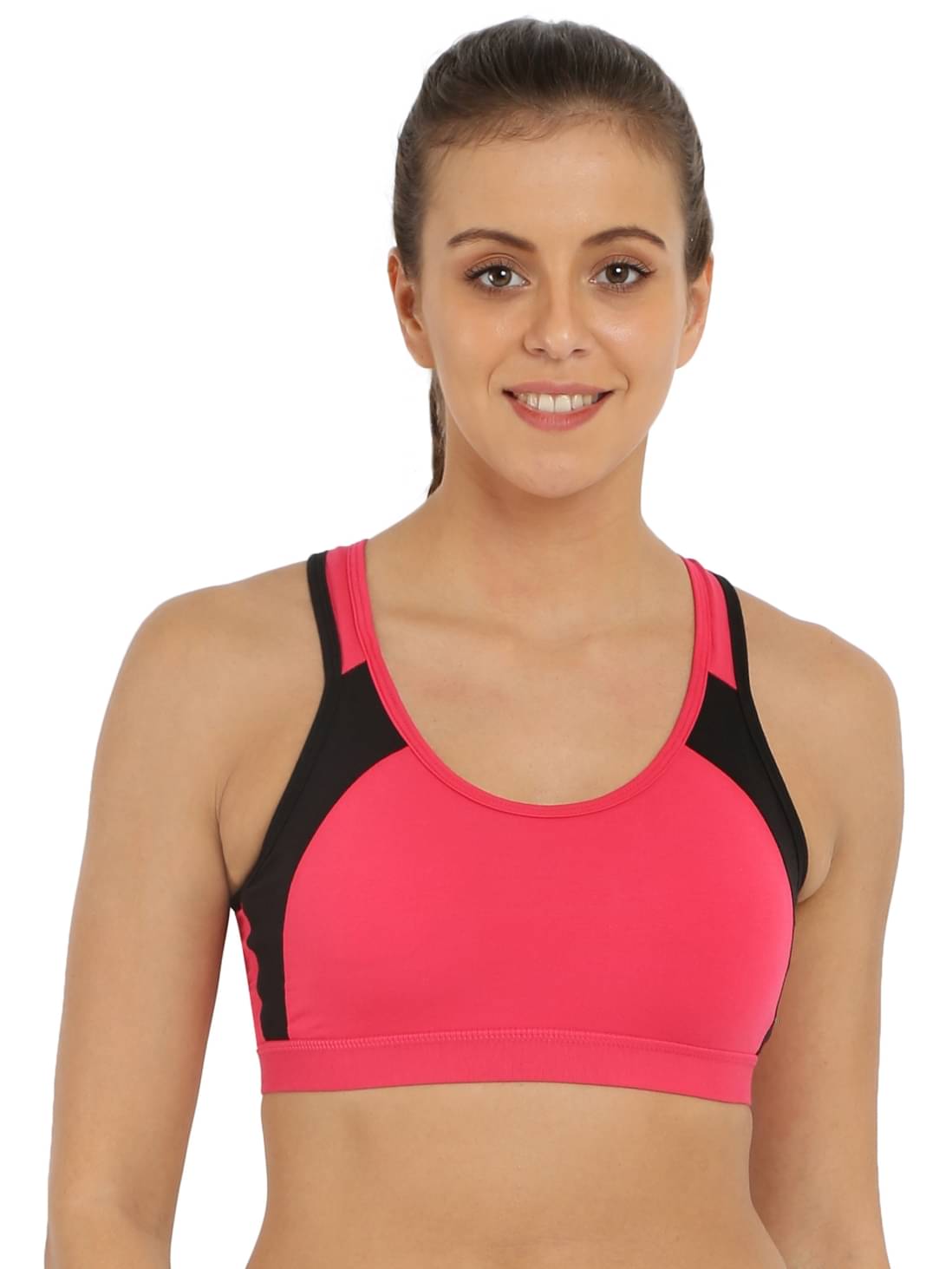 Jockey Cotton Lycra Racerback bra - Pink Jockey Cotton Lycra Racerback bra - Pink