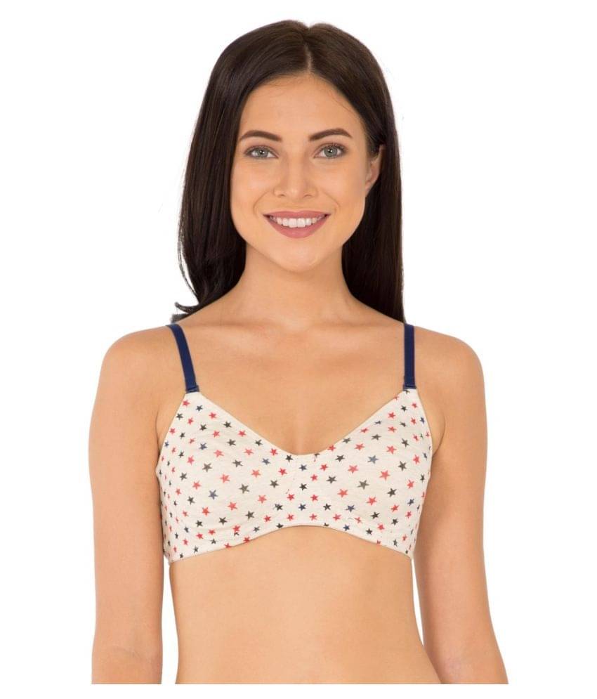 Jockey Cotton Lycra Seamless Bra - Off White Jockey Cotton Lycra Seamless Bra - Off White