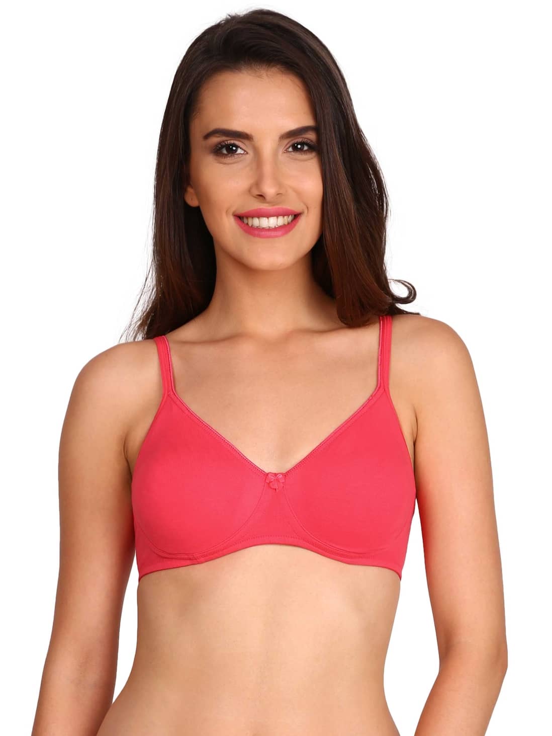 Jockey Cotton Lycra Shaping Bra - Pink
