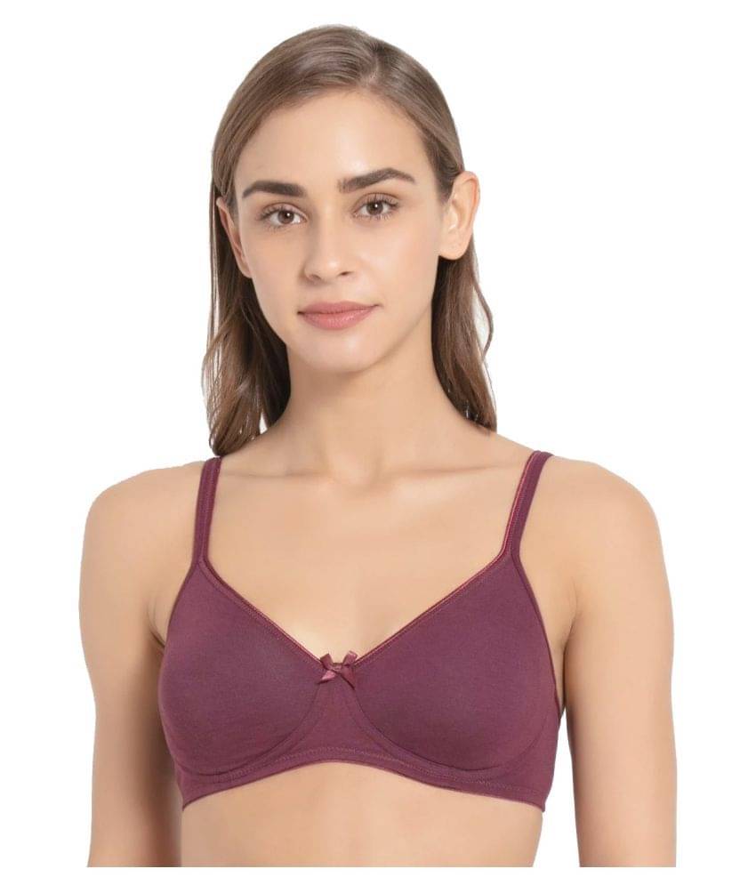     			Jockey Cotton Lycra Shaping Bra - Maroon