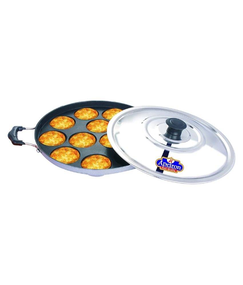     			APEIRON Appam silver Non-Stick Aluminum Chetty Pan 27 cm 1000 mL