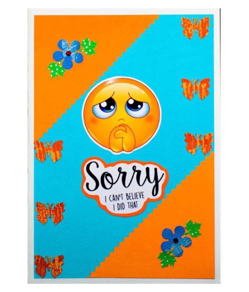 AanyaCentric So Sorry Handmade Greeting Card AanyaCentric So Sorry Handmade Greeting Card