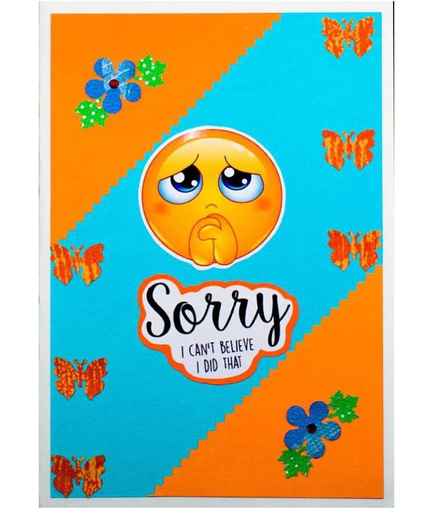 AanyaCentric So Sorry Handmade Greeting Card - Stationery | Buy online on ZillyBuy