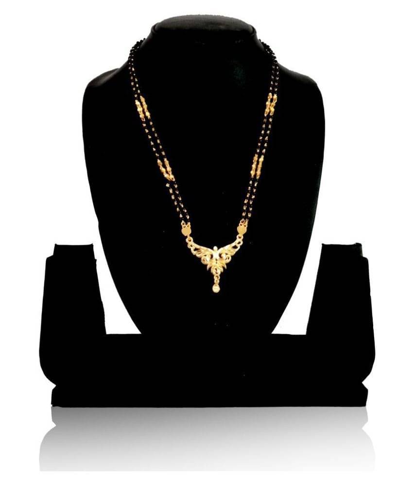 SHANKH-KRIVA Golden Mangalsutra ( Pack of 1 ) SHANKH-KRIVA Golden Mangalsutra ( Pack of 1 )