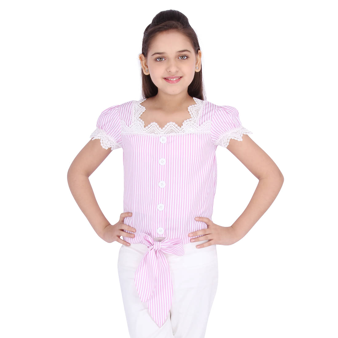     			Cutecumber Pack of 1 Girls Polyester Tops ( Pink )