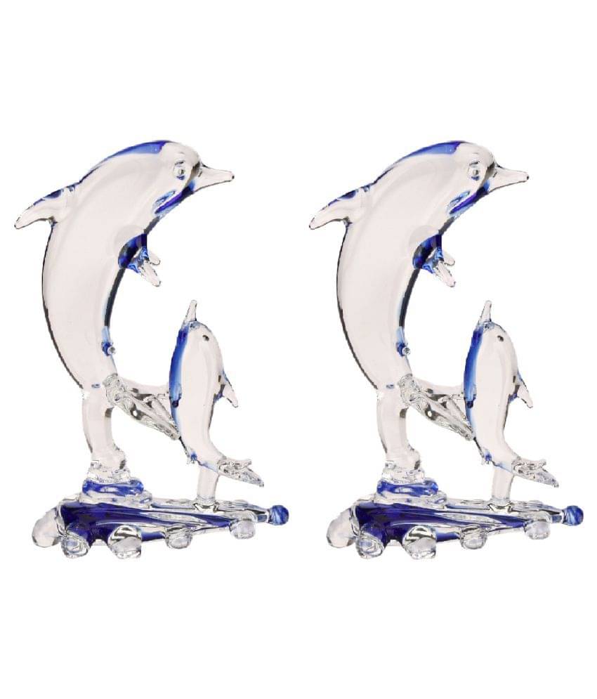 AFAST Multicolour Glass Handicraft Showpiece - Pack of 2 AFAST Multicolour Glass Handicraft Showpiece - Pack of 2