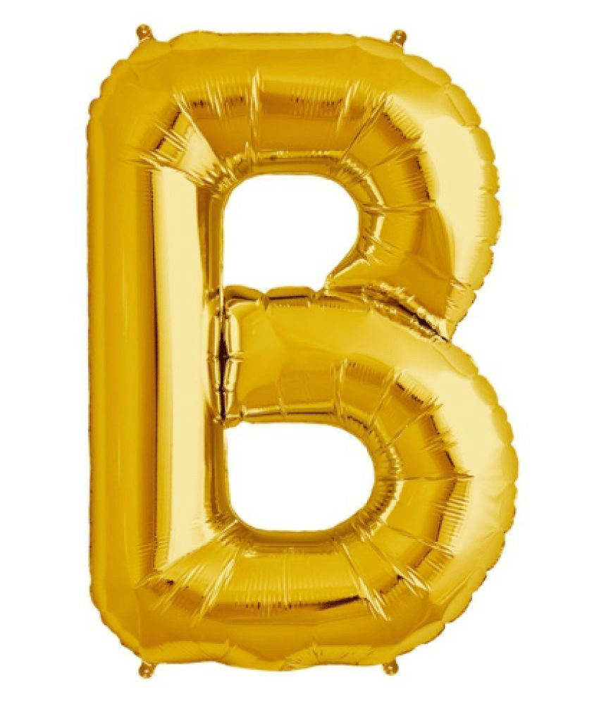     			Blooms Unique Alphabet Foil Balloon -B (Golden)