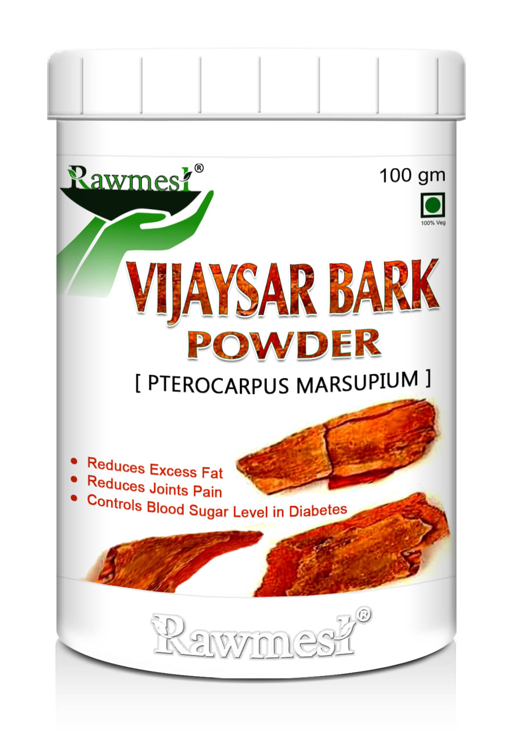     			Rawmest Vijaysar Bark Powder 100 Gm Pack of 1