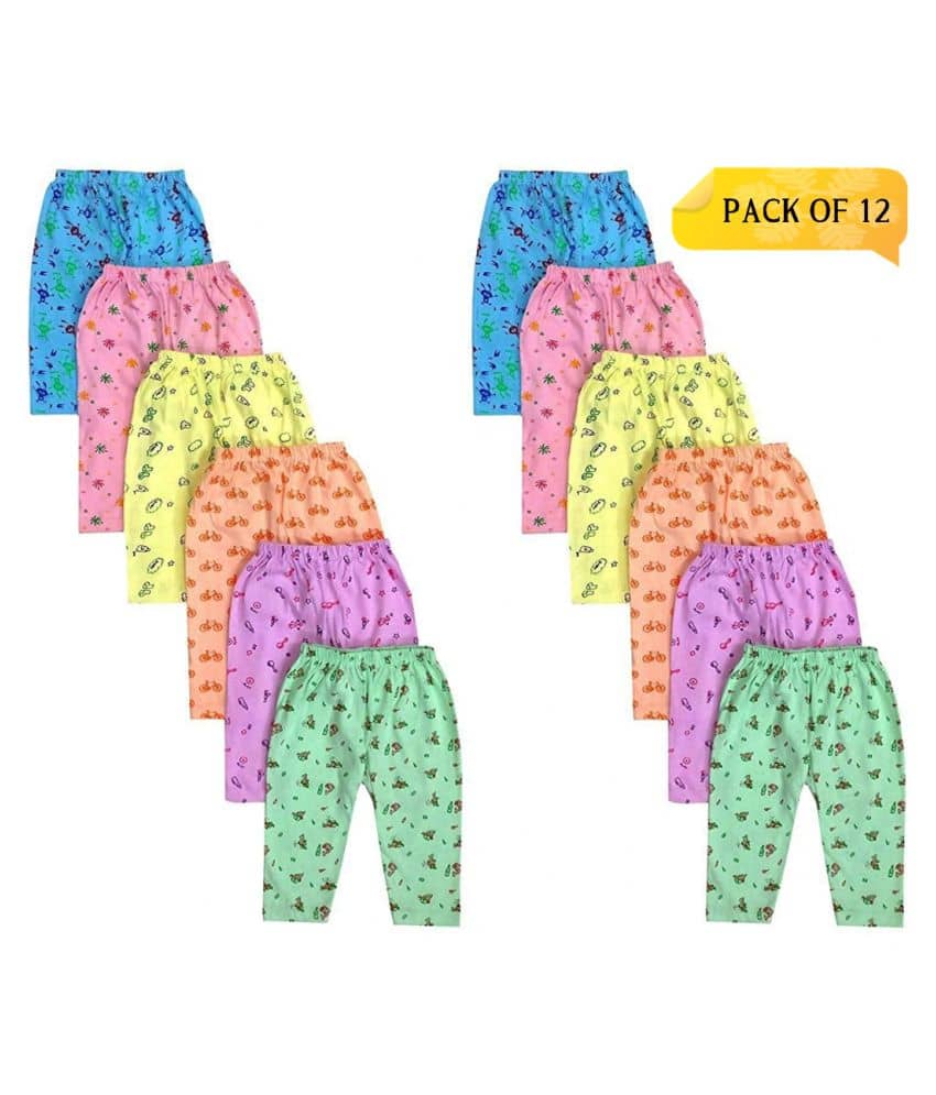 DAYAKU Pack of 1 Unisex for Baby Cotton Blend Pyjama ( Multi Color ) - Track Pants | Buy online on ZillyBuy