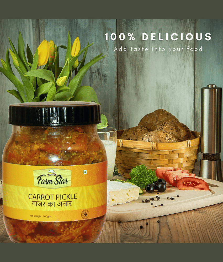 Farm Star (Gajar ka Achar) Fruit & Vegetable Pickle 500 g