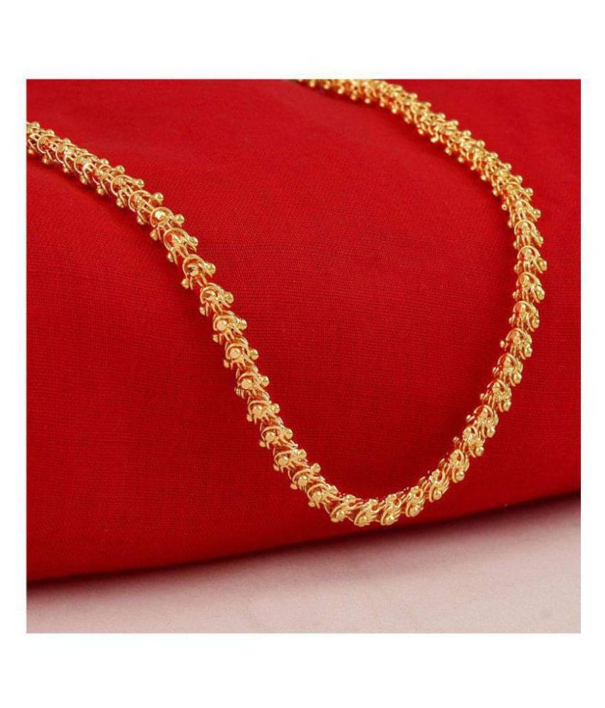 Jewar Mandi Flower Design Link Chain Gold Plated Daily Use Stylish Designer Long Use Phool Chain Jewelry for Men & Boys Jewar Mandi Flower Design Link Chain Gold Plated Daily Use Stylish Designer Long Use Phool Chain Jewelry for Men & Boys