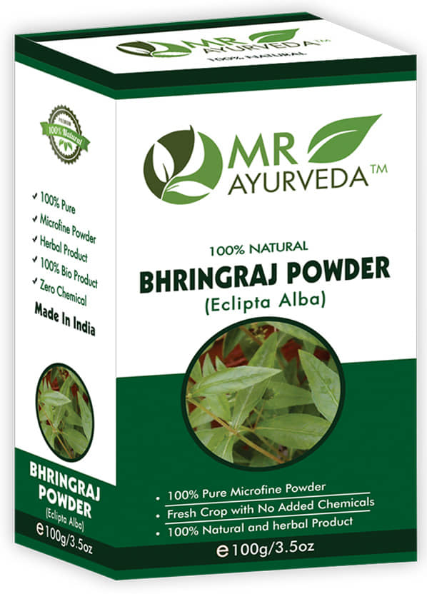 MR Ayurveda 100% Herbal Bhringraj Powder Hair Scalp Treatment 100 g