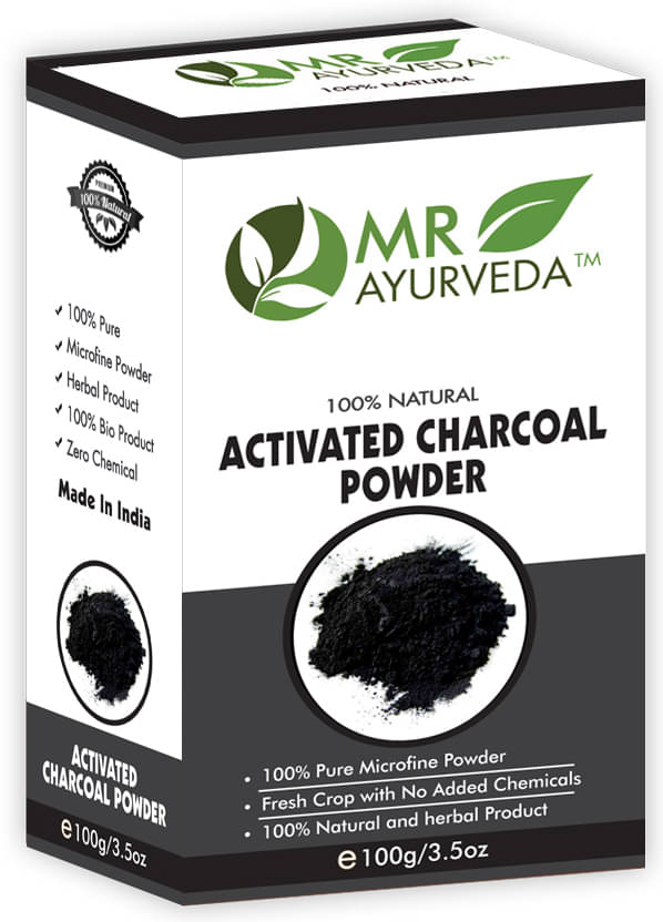     			MR Ayurveda 100% Natural Activated Charcoal Powder Face Pack Masks 100 gm