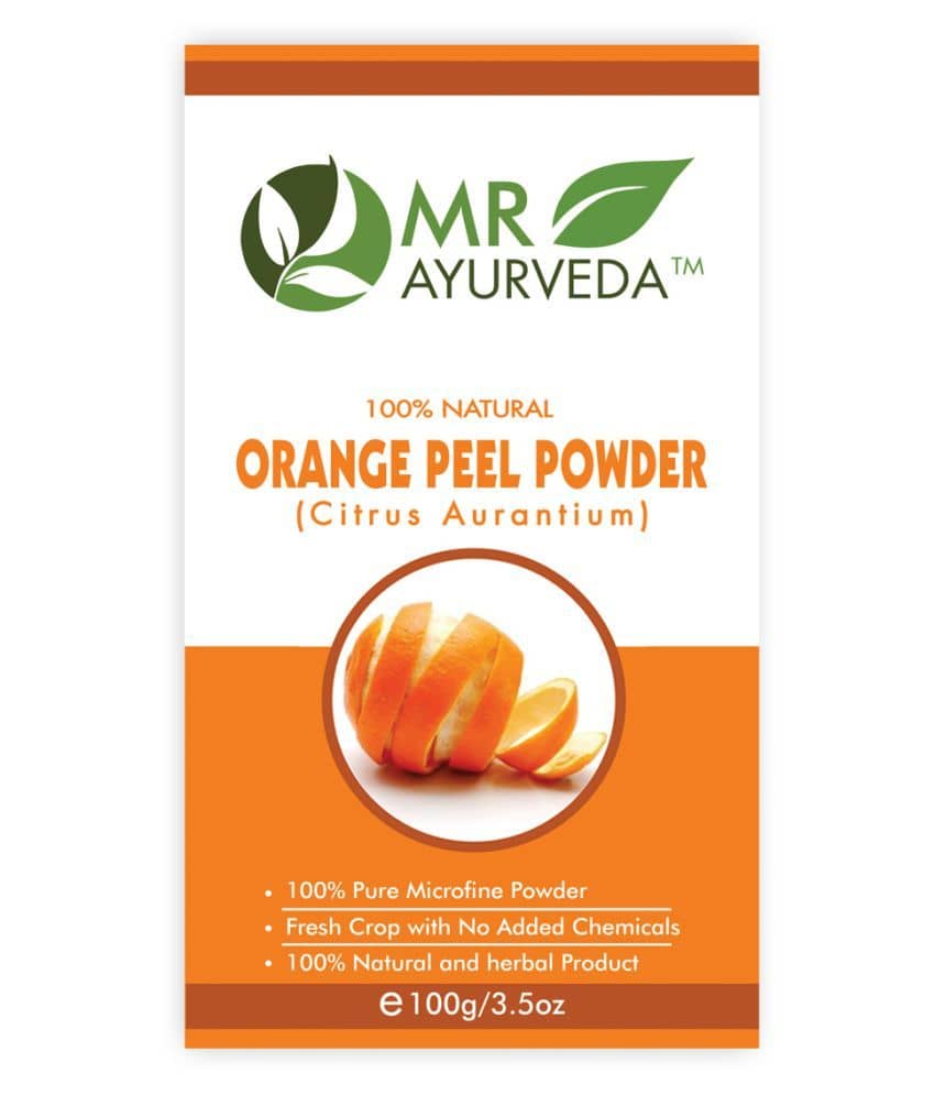 MR Ayurveda 100% Natural Orange Peel Powder Face Pack Masks 100 gm