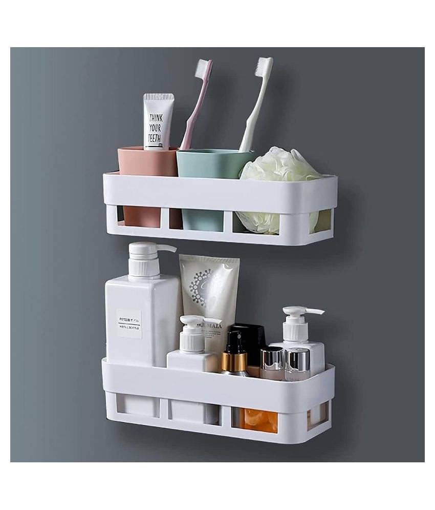     			Multipurpose ABS Plastic Strong Adhesive Kitchen & Bathroom Wall Shelf // Storag - Soap Dish