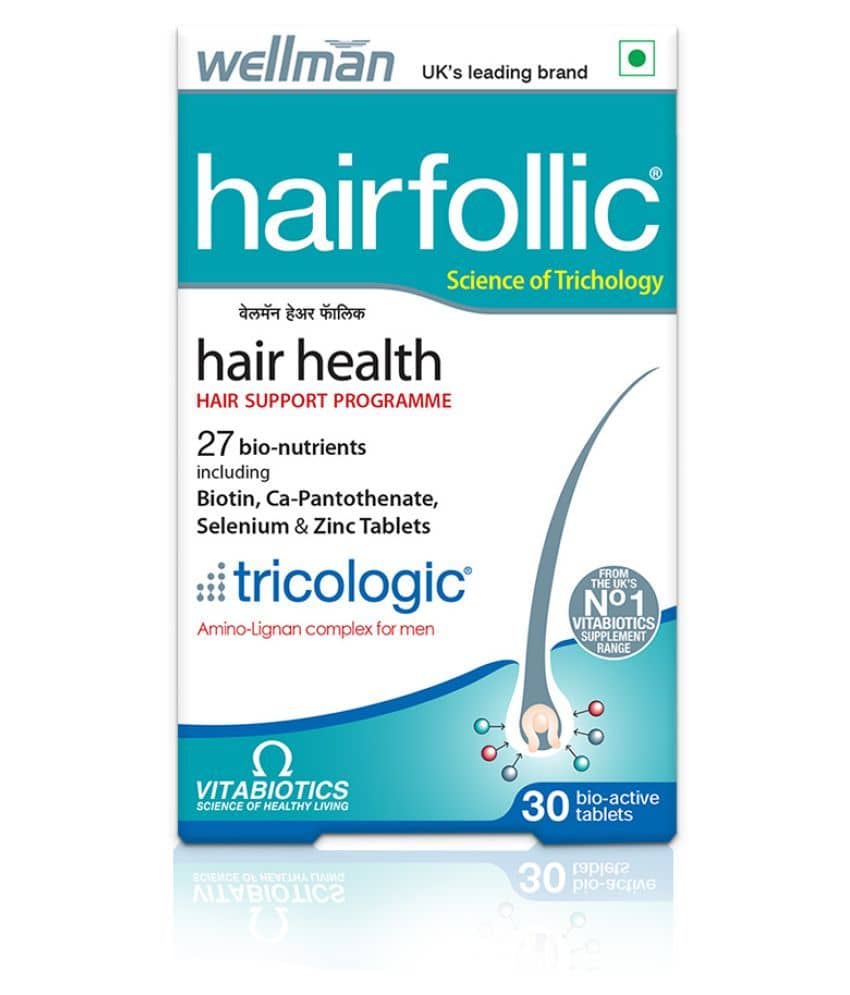 Wellman Hairfollic hair supplement 30 no.s Multivitamins Tablets