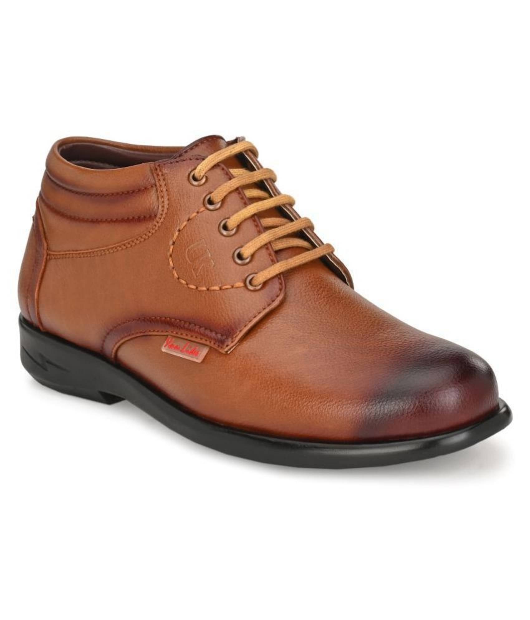     			YOU LIkE - Tan Men's Formal Shoes
