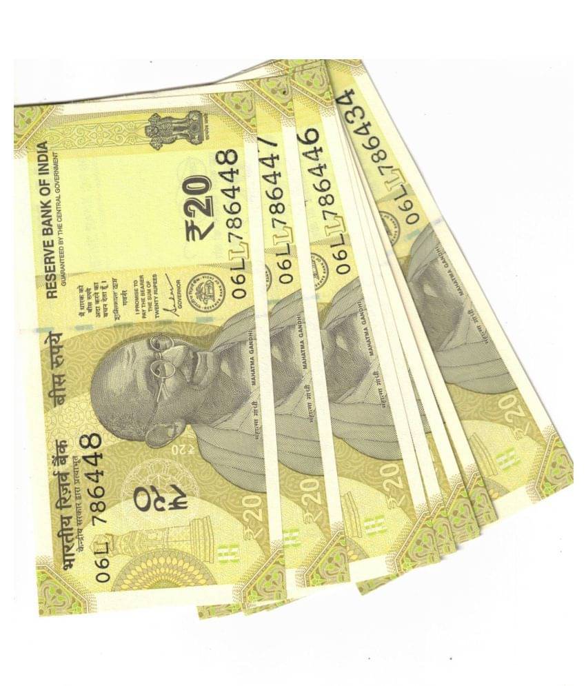     			13 PCS 20 RS 2020  GEM UNC SIGN SASHIKANT DAT SAME BUNDEL S NO RARE SEE PHOTO