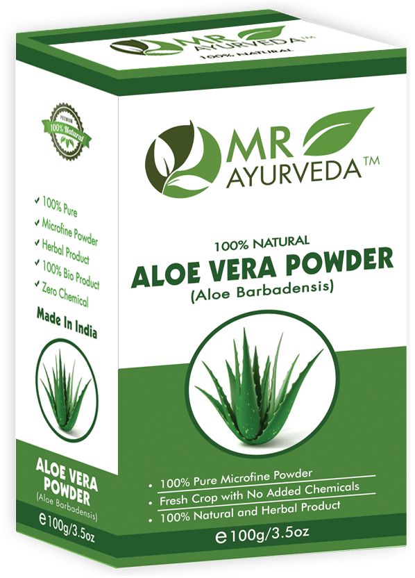 MR Ayurveda Organic Aloe Vera Powder for Glowing Skin Face Pack Masks 100 gm MR Ayurveda Organic Aloe Vera Powder for Glowing Skin Face Pack Masks 100 gm