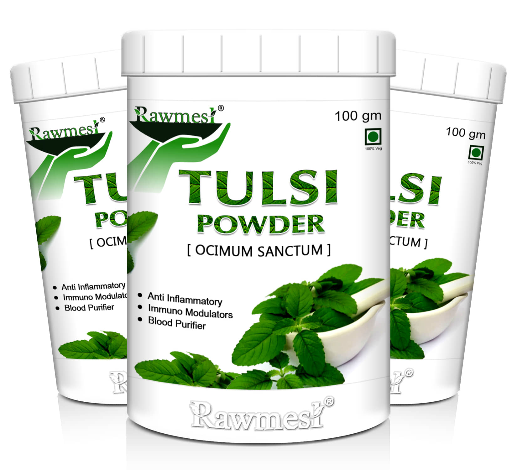 Rawmest Tulsi Powder 300 Gm Pack of 3