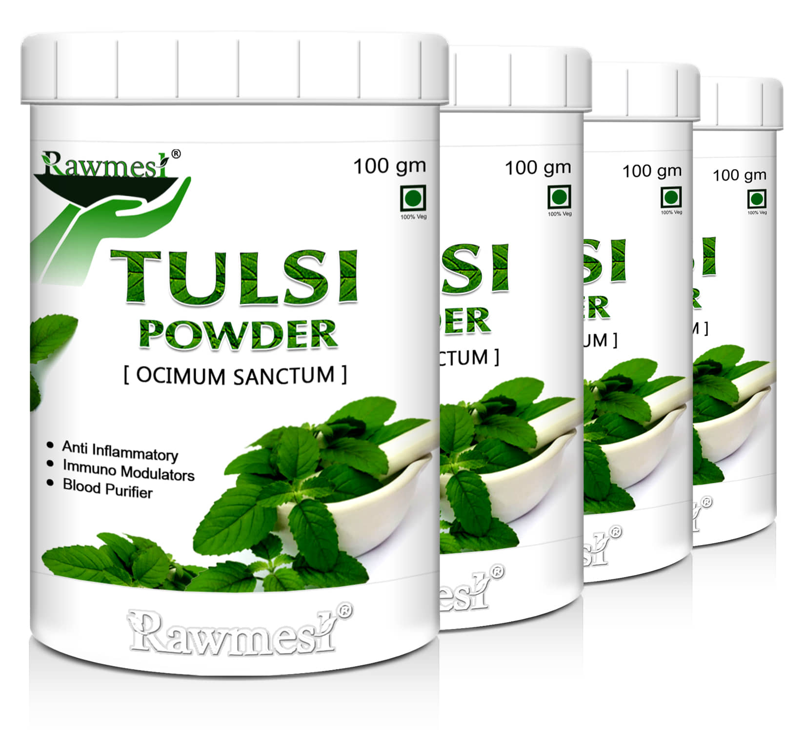 Rawmest Tulsi Powder 400 Gm Pack of 4