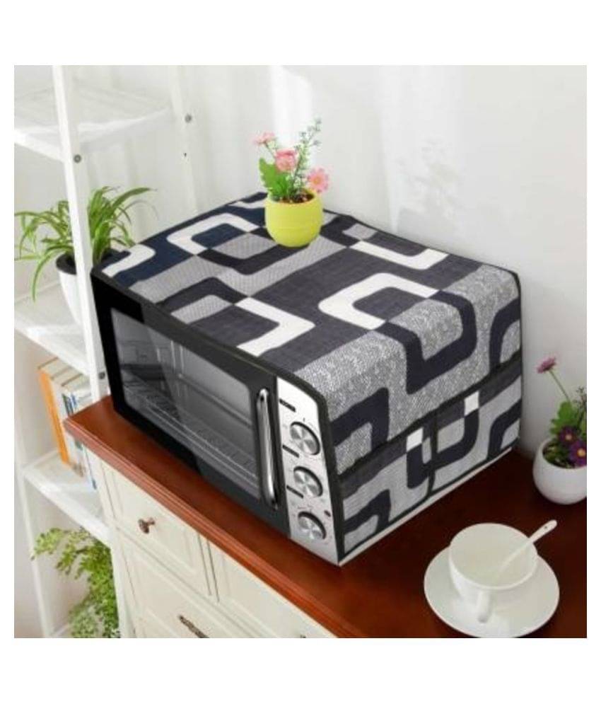 Single Polyester Black Microwave Oven Cover 2325L Single Polyester Black Microwave Oven Cover 2325L