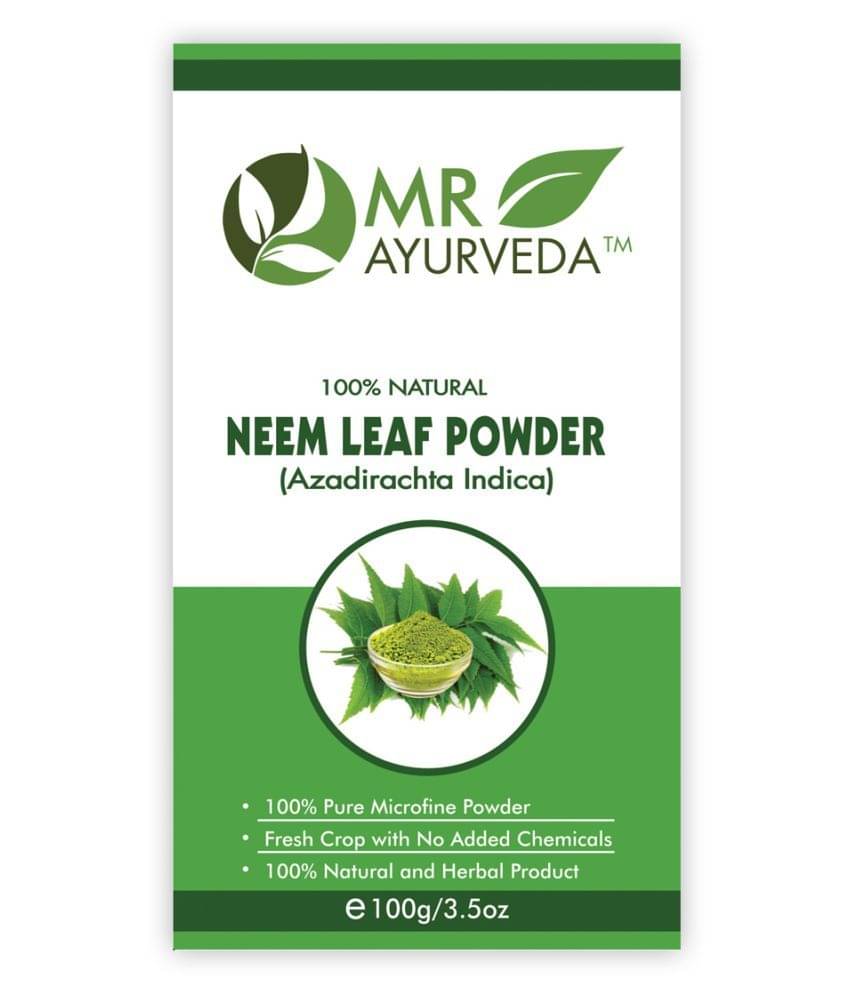MR Ayurveda 100% Natural Neem Leaf Powder Face Pack Masks 100 gm MR Ayurveda 100% Natural Neem Leaf Powder Face Pack Masks 100 gm
