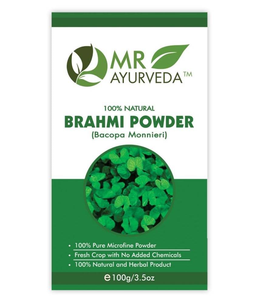     			MR Ayurveda 100% Organic Brahmi Powder for Hair Growth Hair Scalp Treatment 100 g