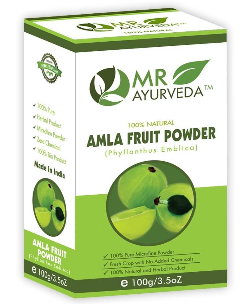 MR Ayurveda 100% Pure Amla Powder for Hair & Skin Hair Scalp Treatment 100 g MR Ayurveda 100% Pure Amla Powder for Hair & Skin Hair Scalp Treatment 100 g