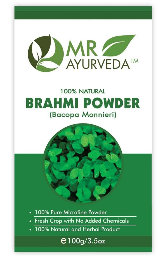 MR Ayurveda 100% Pure Brahmi Powder Hair Scalp Treatment 100 g     			MR Ayurveda 100% Pure Brahmi Powder Hair Scalp Treatment 100 g